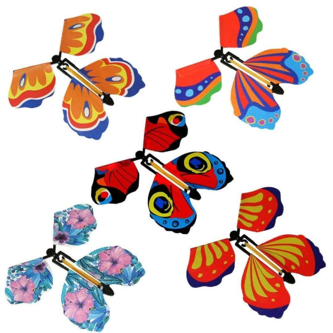 Flying Butterfly Surprise Toy Wind Up Gift Card Decoration