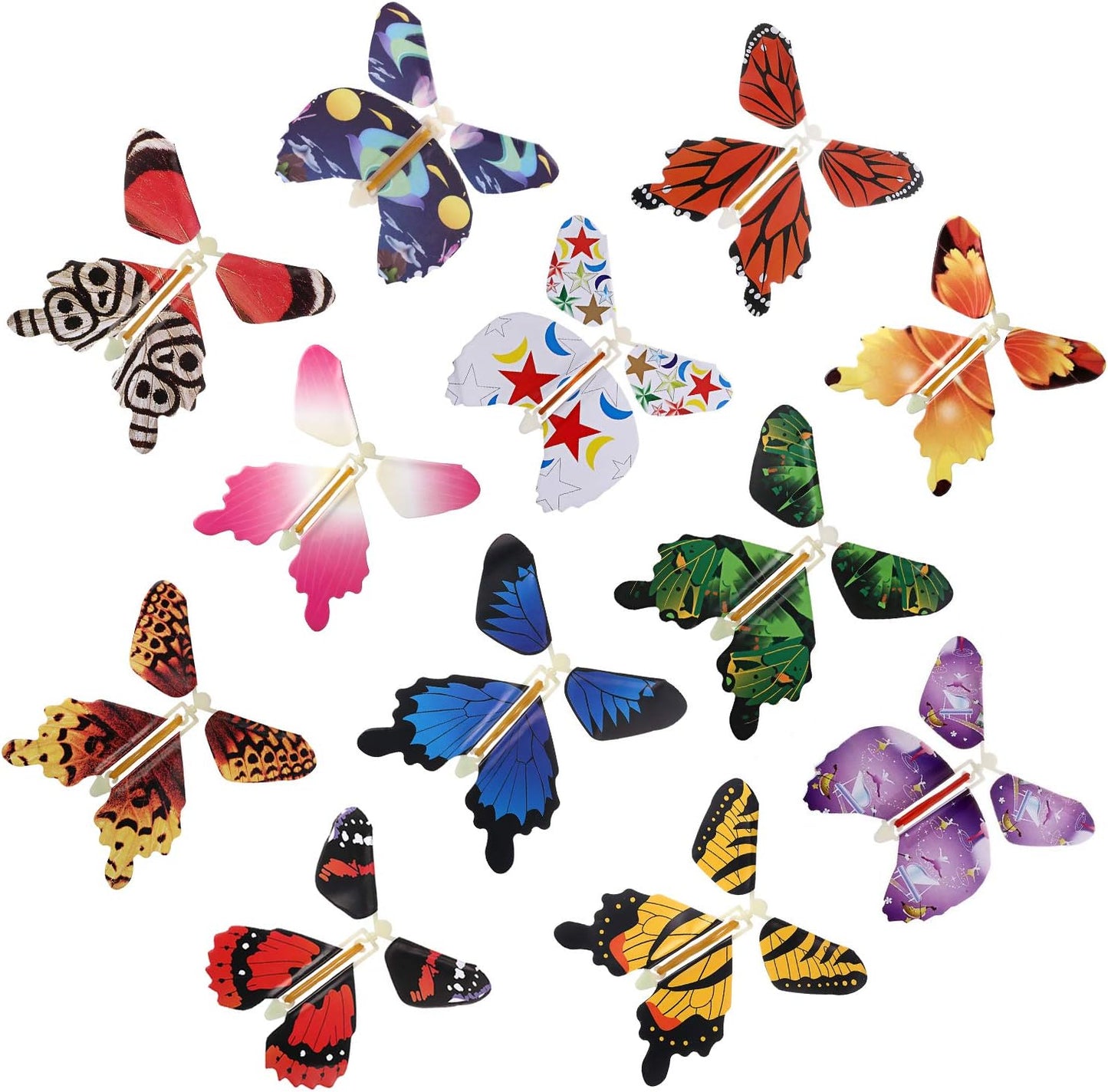 Flying Butterfly Surprise Toy Wind Up Gift Card Decoration
