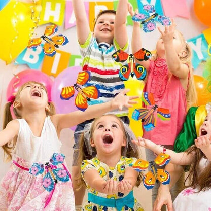 Flying Butterfly Surprise Toy Wind Up Gift Card Decoration