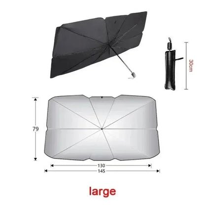 Foldable Car Windshield Sun Shade UV Protection Umbrella