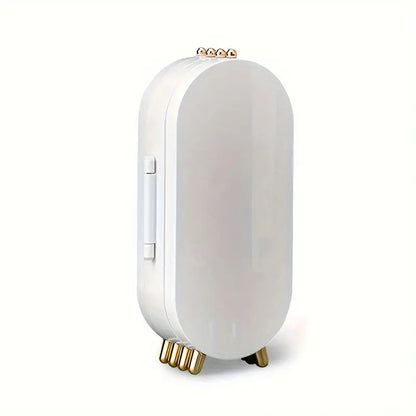 Foldable Oval Jewelry Organizer Travel Storage Case