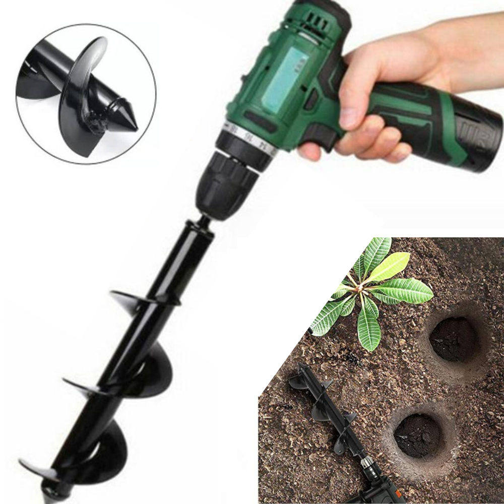 Garden Auger Drill Bit Planting Hole Digger Tool Soil Drill Attachment