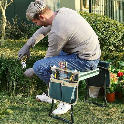 Garden Kneeler Seat Foldable Bench Cushion Gardening Stool