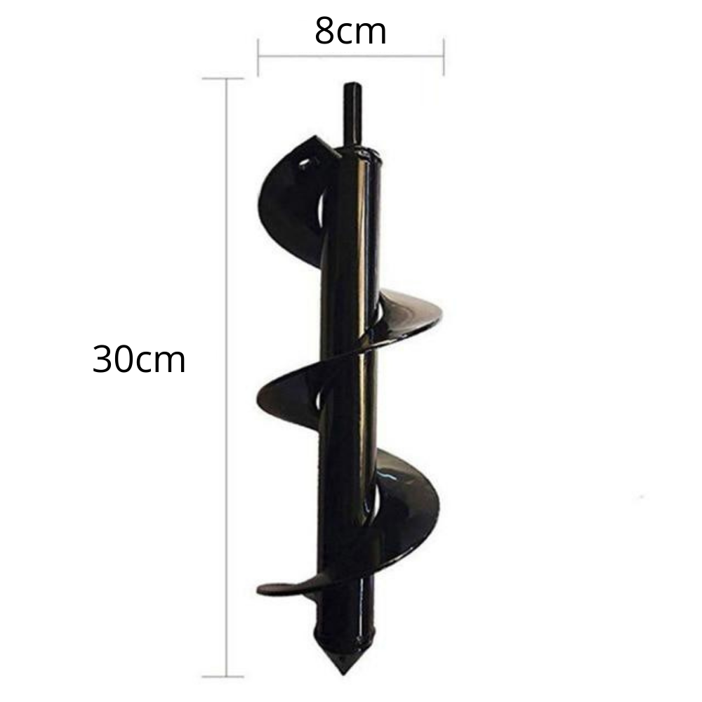 Garden Soil Auger Drill Bit Heavy Duty Planting Hole Digger Attachment Tool