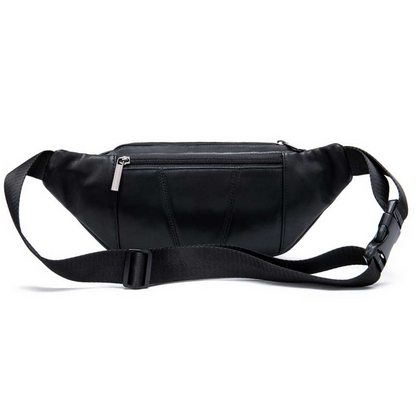 Genuine Leather Crossbody Chest Bag Adjustable Shoulder Waist Pack