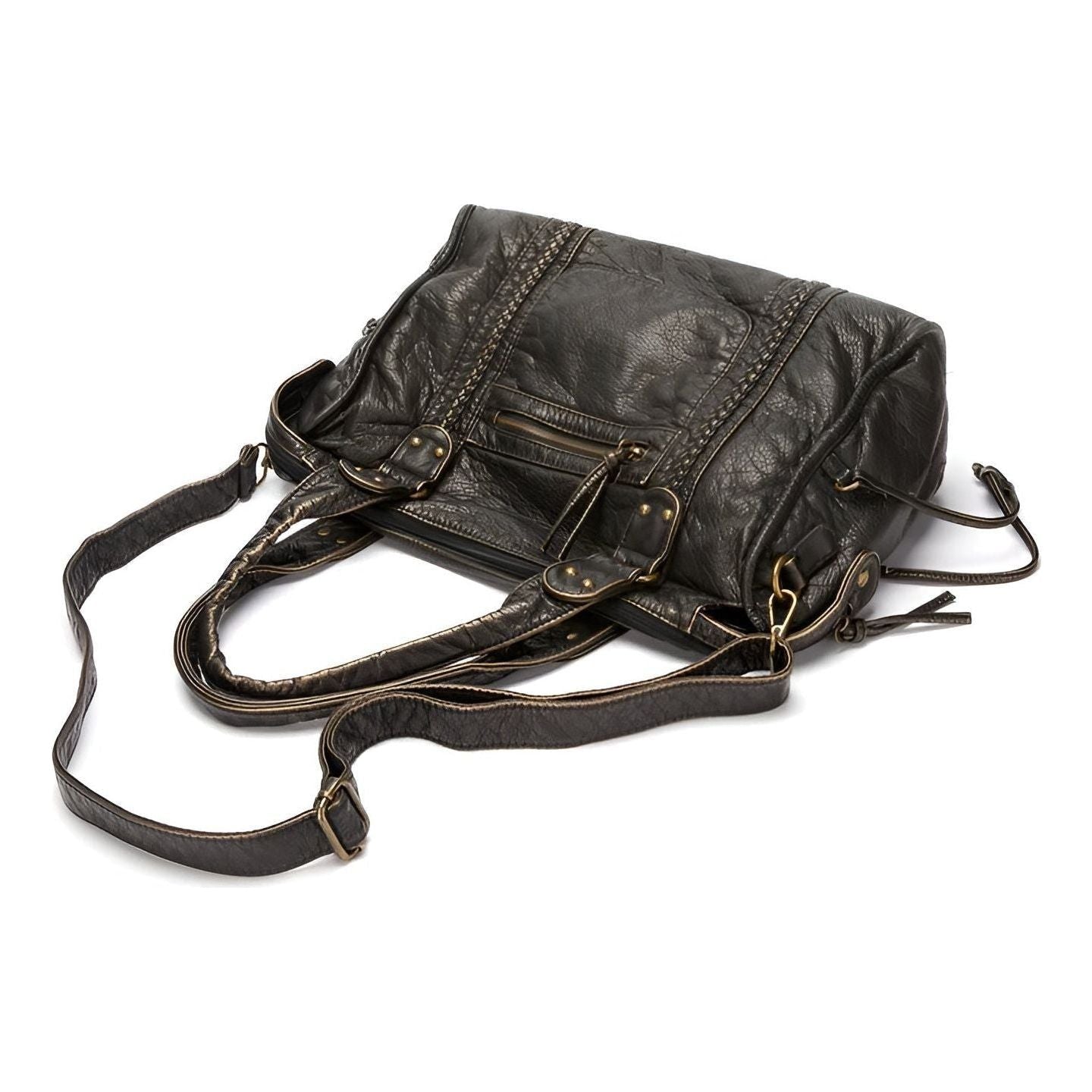 Genuine Leather Shoulder Bag Women's Elegant Everyday Office