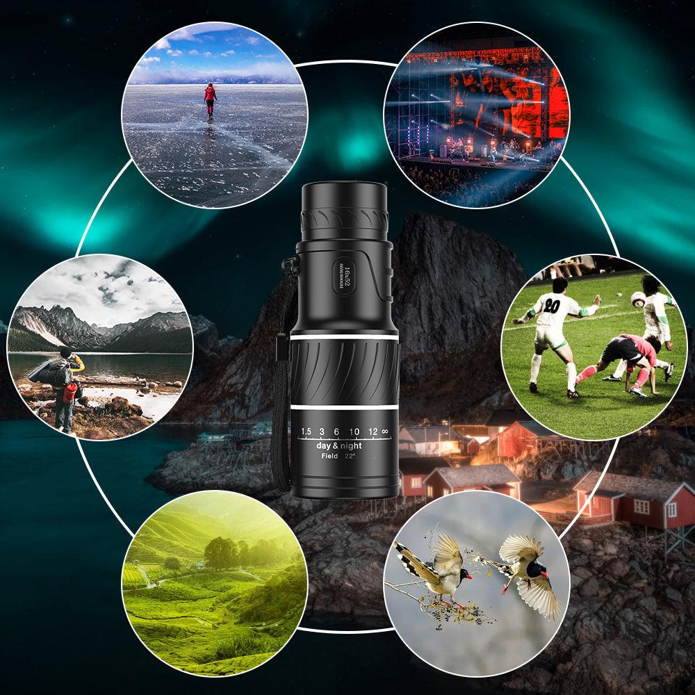 HD Compact Binoculars Waterproof Shockproof 10x42