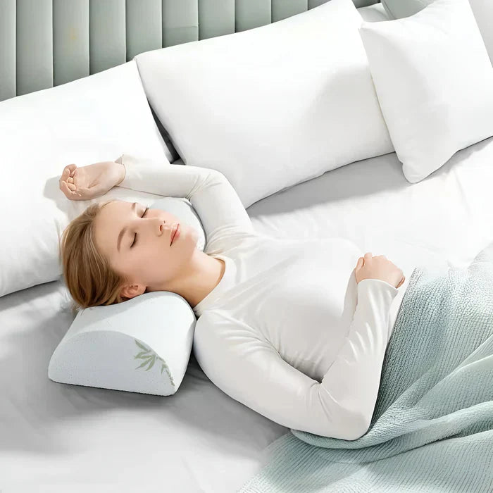 Half Moon Neck Pillow Ergonomic Cervical Support Cushion