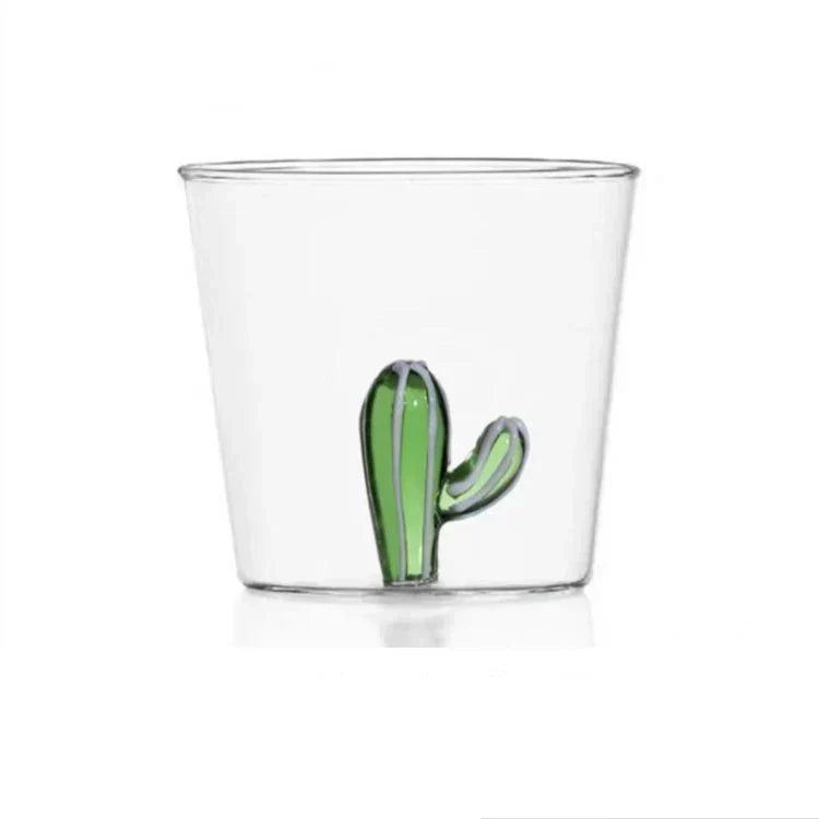 Handcrafted 3D Glass Mug Creative Animal Plant Drink Cup