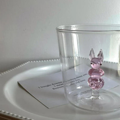 Handcrafted 3D Glass Mug Creative Animal Plant Drink Cup
