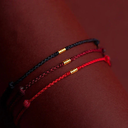 Handmade Spiritual Bracelet Adjustable Woven Meditation Jewelry