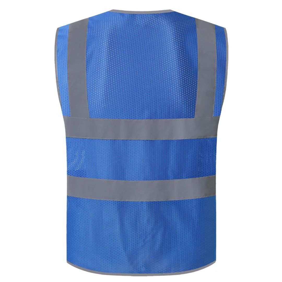 High Visibility Safety Vest Reflective Workwear Lightweight Utility Vest