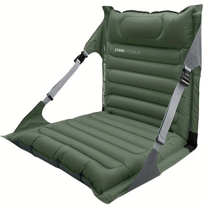 Inflatable Outdoor Chair Adjustable Backrest Portable Air Lounge Seat