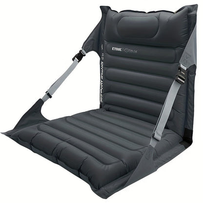 Inflatable Outdoor Chair Adjustable Backrest Portable Air Lounge Seat