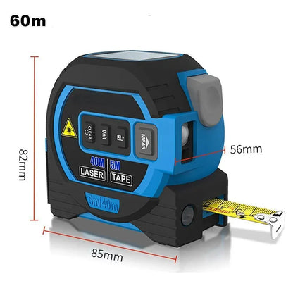 Infrared Laser Measuring Tape 3-in-1 Digital Distance Area Volume Tool