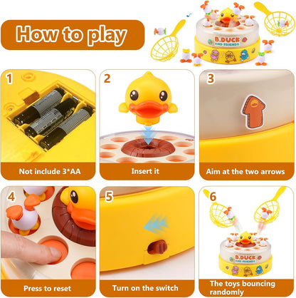 Interactive Duck Toy Kids Play Toy Motor Skills Learning Toy