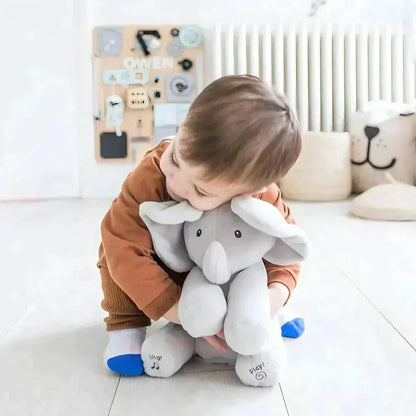 Interactive Elephant Plush Toy Peekaboo Talking Stuffed Animal