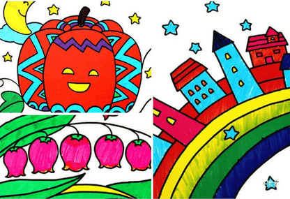 Kids Art Drawing Set 208 Piece Coloring Kit Creative Supplies