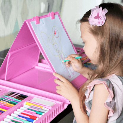 Kids Art Drawing Set 208 Piece Coloring Kit Creative Supplies