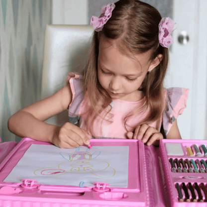Kids Art Drawing Set 208 Piece Coloring Kit Creative Supplies