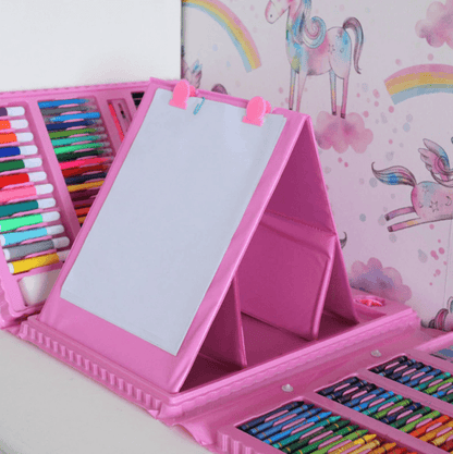 Kids Art Drawing Set 208 Piece Coloring Kit Creative Supplies