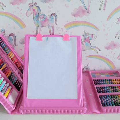 Kids Art Drawing Set 208 Piece Coloring Kit Creative Supplies