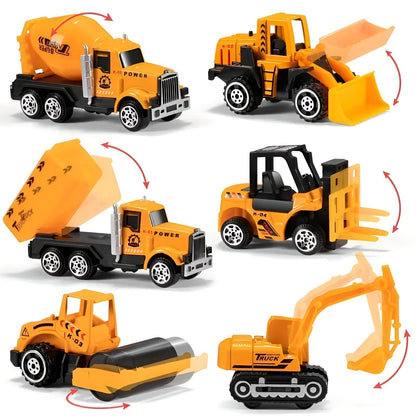 Kids Construction Vehicle Toy Set Educational Building Truck Playset