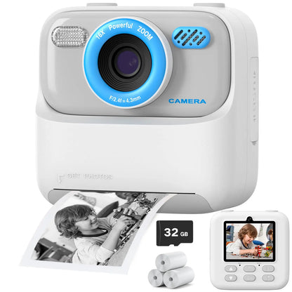 Kids Instant Print Camera HD Selfie Digital Camera