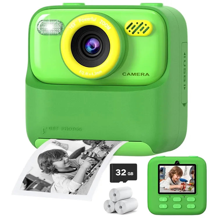 Kids Instant Print Camera HD Selfie Digital Camera