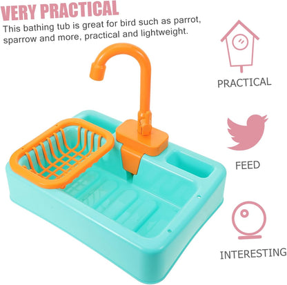 Kids Kitchen Sink Toy Set Running Water Play Cooking Accessories