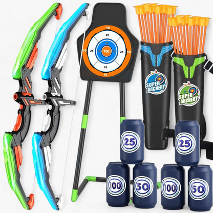 Kids Outdoor Archery Bow Set Target Practice Adventure Toy