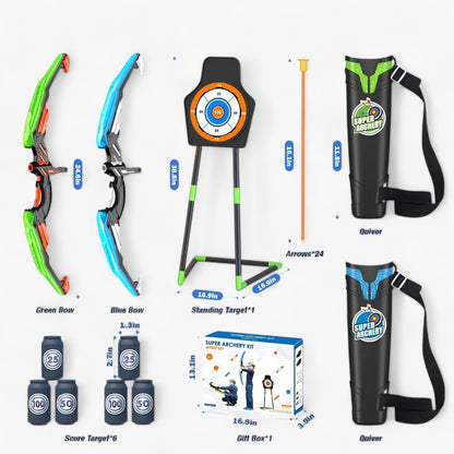 Kids Outdoor Archery Bow Set Target Practice Adventure Toy