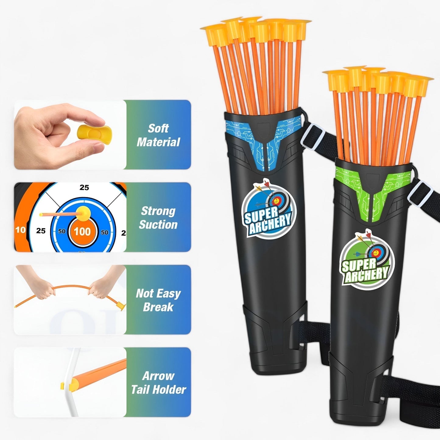 Kids Outdoor Archery Bow Set Target Practice Adventure Toy