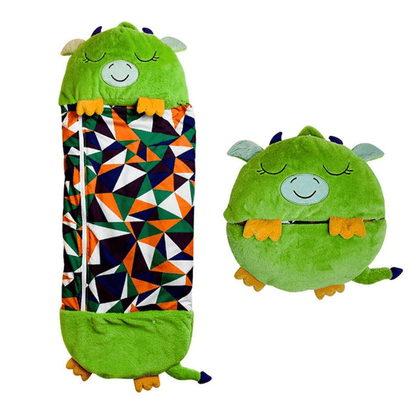 Kids Plush Sleeping Bag Pillow Convertible Nap Bag