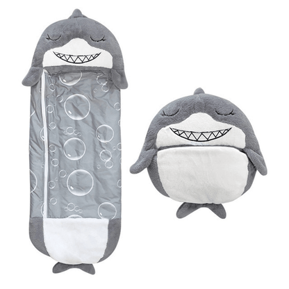 Kids Plush Sleeping Bag Pillow Convertible Nap Bag