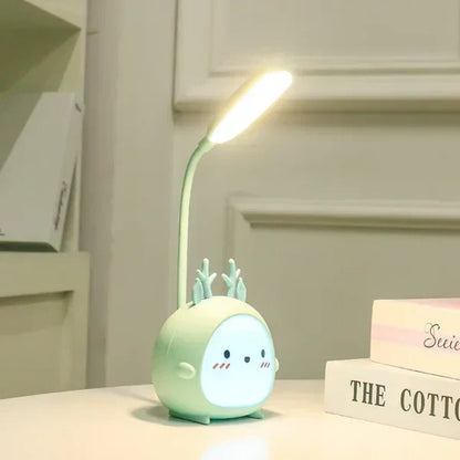 Kids Reading Lamp USB Rechargeable Cartoon Night Light
