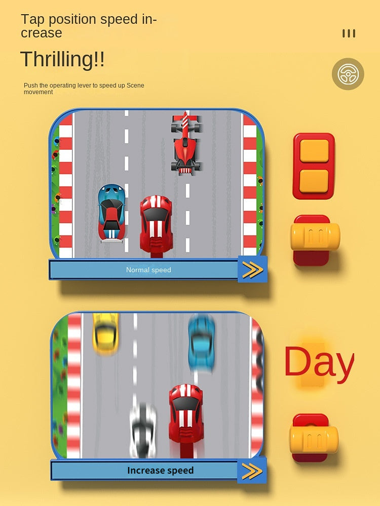 Kids Steering Wheel Racing Toy Interactive Driving Game Toy