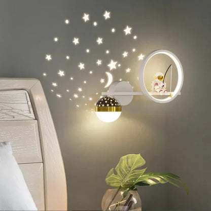 Kids Wall Lamp Warm LED Night Light for Bedroom and Nursery