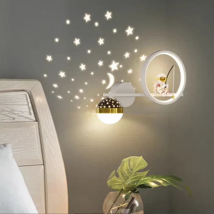Kids Wall Lamp Warm LED Night Light for Bedroom and Nursery