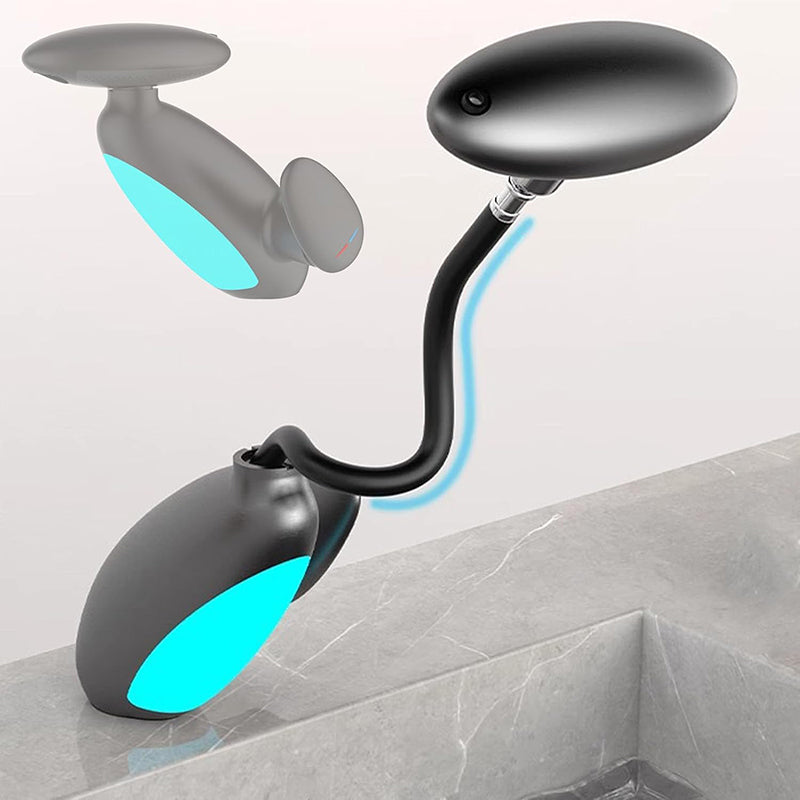 LED Bathroom Faucet Pull Out Sink Tap Temperature Sensor 4 Spray Modes