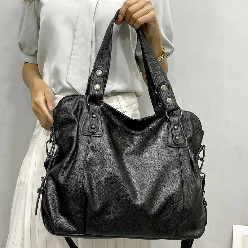 Large Organised Shoulder Tote Bag With Multiple Storage Compartments