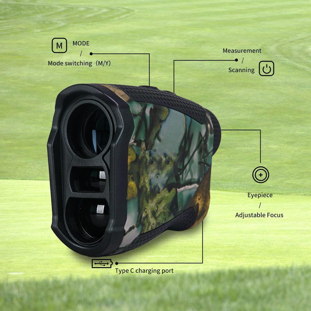 Laser Rangefinder 1000 Yard Distance Meter Hunting Golf Range Finder