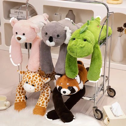 Long Arm Plush Animal Toy Soft Cuddle Pillow for Comfort Relaxation and Home Decor