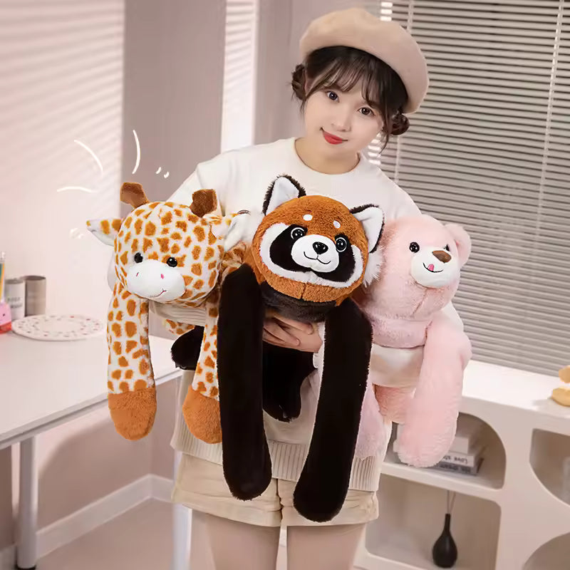 Long Arm Plush Animal Toy Soft Cuddle Pillow for Comfort Relaxation and Home Decor