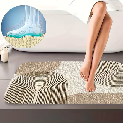 Luxury Bathroom Mat Set Non Slip Soft Toilet Rug Decor