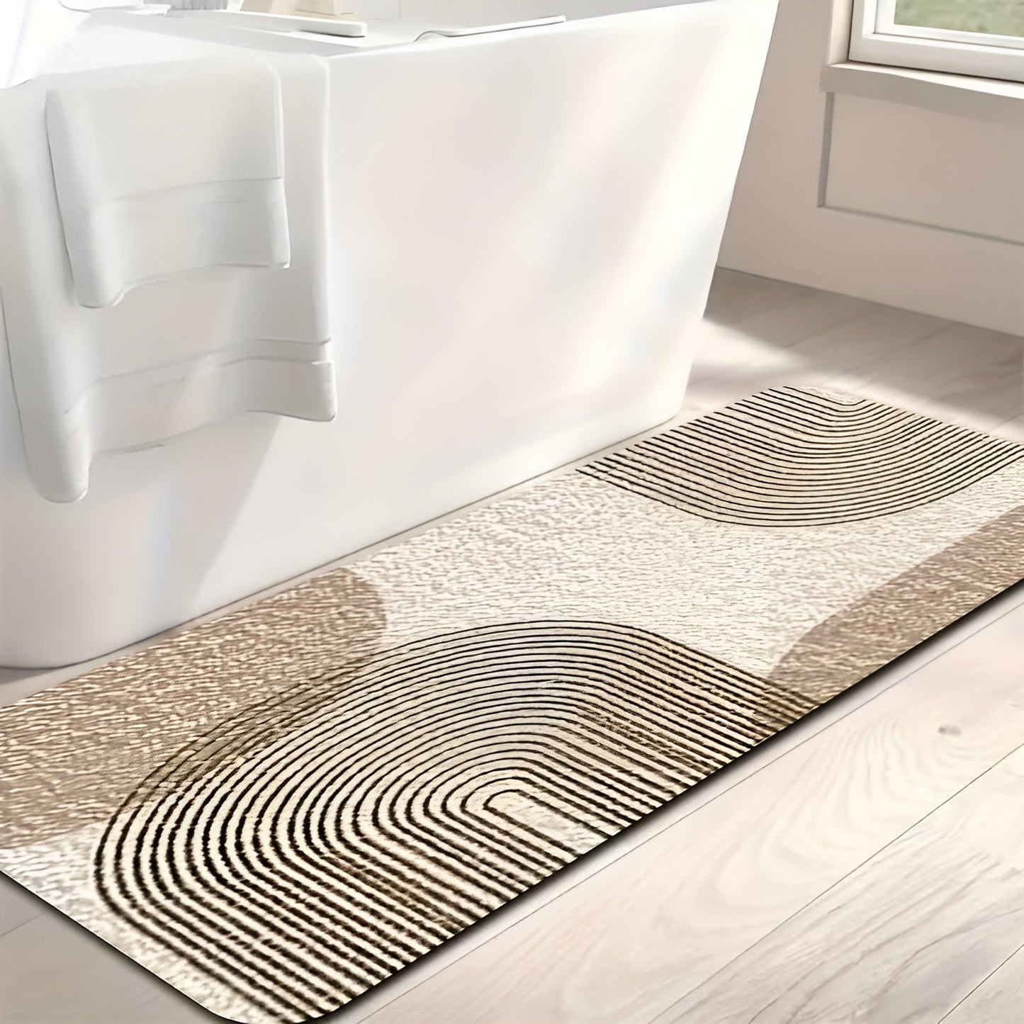 Luxury Bathroom Mat Set Non Slip Soft Toilet Rug Decor