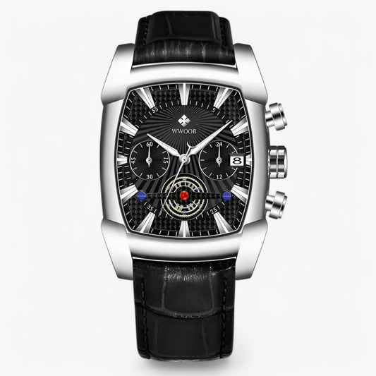 Luxury Leather Sport Watch Quartz Waterproof Analog Wristwatch