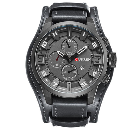 Luxury Quartz Leather Watch Classic Business Wrist Watch