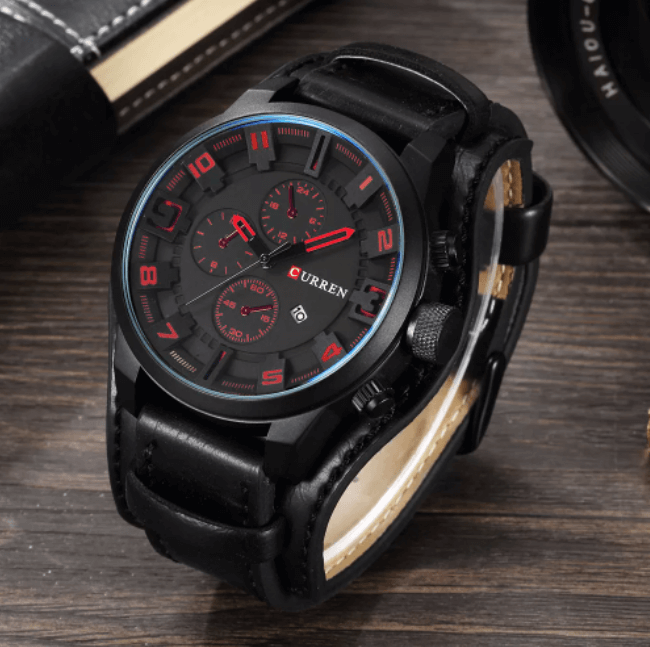 Luxury Quartz Leather Watch Classic Business Wrist Watch