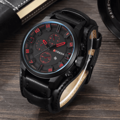 Luxury Quartz Leather Watch Classic Business Wrist Watch